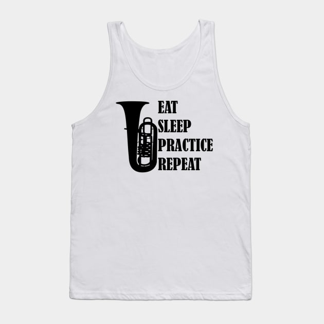 Eat Sleep Practice Repeat: Tuba Tank Top by GeneticRambles